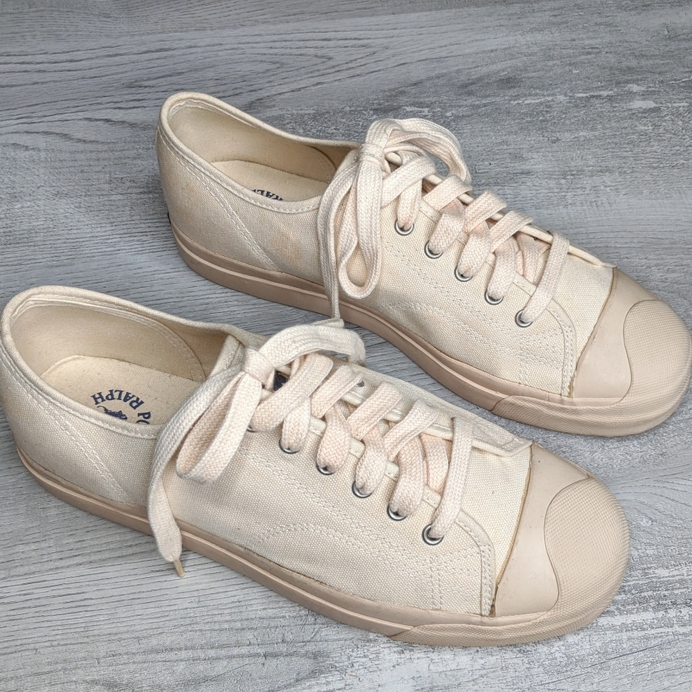 Polo by Ralph Lauren canvas lace up sneakers